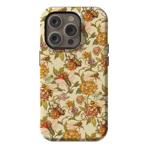 Florals & Hidden Insects Phone Case